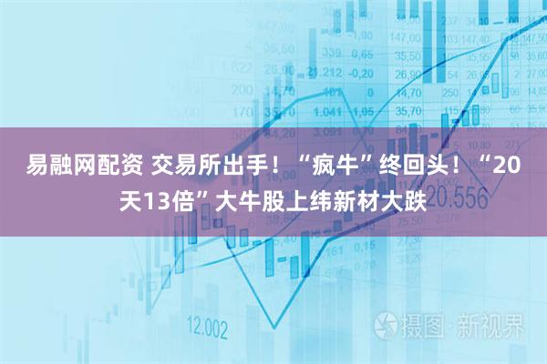 易融网配资 交易所出手！“疯牛”终回头！“20天13倍”大牛股上纬新材大跌